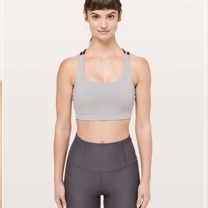 Lululemon Dark Chrome/Cyber (Gray/Dark Purple) Energy Bra Size 8